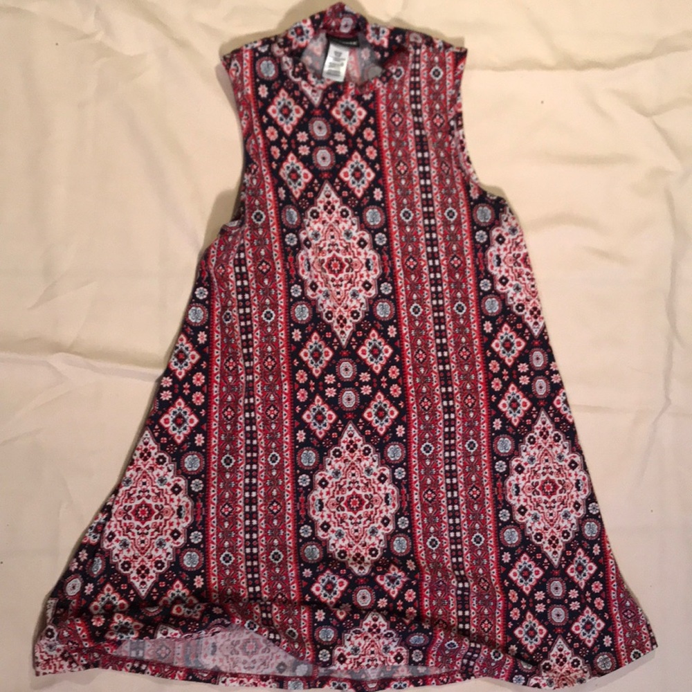 Dress with a mock turle neck
